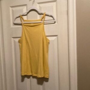 5/$3 Old Navy Everywhere Yellow Tank Square Neck Top
